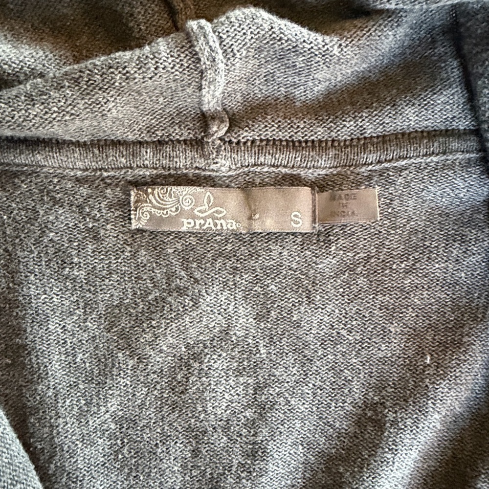 Prana Gray Womens Cardigan Sweater - Picture 2 of 3
